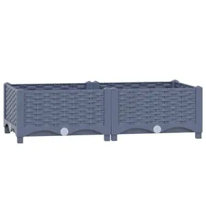 Berkfield Raised Bed 80x40x23 cm Polypropylene