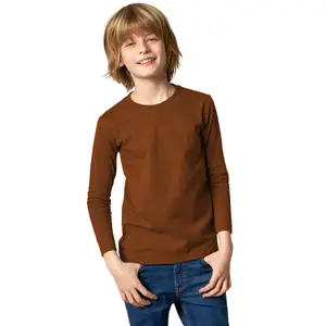 Children's Long-Sleeved Top - brown 104 (3-4y)