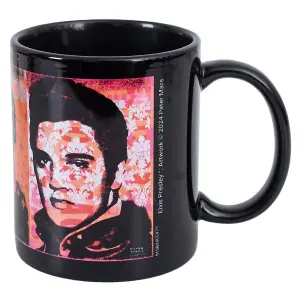 Elvis Presley Mug Black/Multicoloured (One Size)