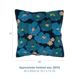 MODERN FLORAL - Counted Cross Stitch Kit: Cushion: Modern Floral - Trimits