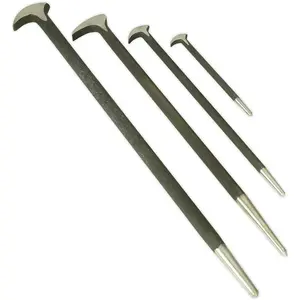 4 Piece Heel Bar Set - 150mm 300mm 410mm & 510mm - Drop Forged Steel Shafts