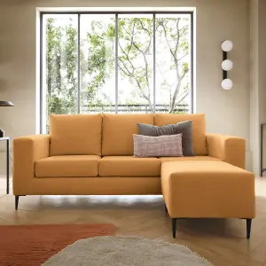 Capri Reversible Corner Sofa in Saffron