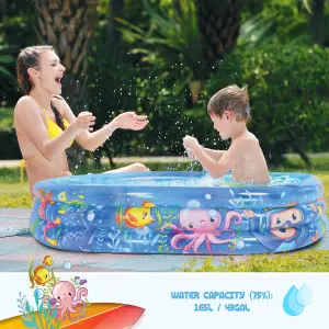 Sun Club Inflatable 3 Ring Kids Paddling Pool