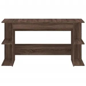 Berkfield Desk Brown Oak 140x50x75 cm Engineered Wood