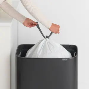 Bo Touch Bin, 60 litre, with 1 inner Plastic Bucket Black