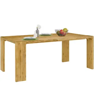 Rillie Acacia Solid Wood Dining Table Acacia / H75 x L180 x W90cm