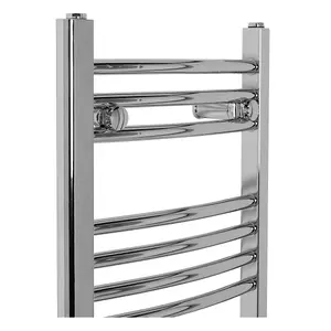 Right Radiators 700x400 mm Bathroom Curved Heated Towel Rail Radiator Warmer Ladder Chrome