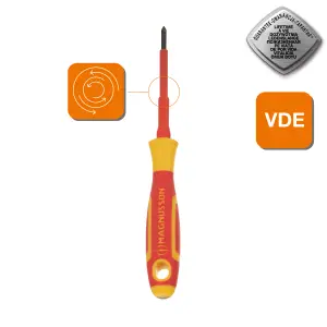 Magnusson Phillips VDE Screwdriver PH0 x 125mm