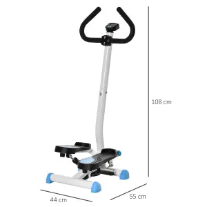 HOMCOM Twister Stepper Step Machine with LCD Screen - Blue