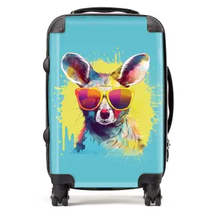 Splashart Wallaby In Glasses Suitcase - Cabin