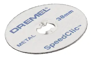 Dremel EZ SpeedClic Metal Cutting disc 38mm x 1.25mm, Pack of 12