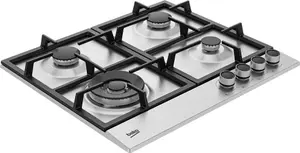 Beko HIAW164225SX 58cm Gas Hob - Silver