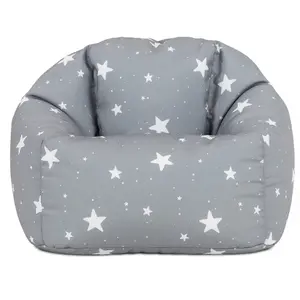 icon Kids Starry Skies Bean Bag Chair Grey Childrens Bean Bags