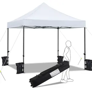 Yaheetech White 3x3m Heavy Duty Pop Up Gazebo