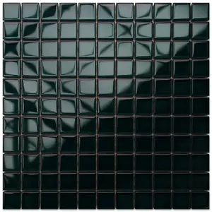 Glass mosaic on mesh for bathroom or kitchen 300mm x 300mm - Green ice