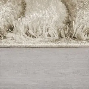 Dunelm Indulgence Dune Rug, Coastal, Size: 80cm X 150cm (2.5ft X 5Ft), Indulgence Dune Natural