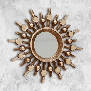 3pc Bronze Effect Hanging Mirror Set