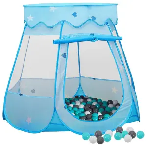 Berkfield Children Play Tent with 250 Balls Blue 102x102x82 cm