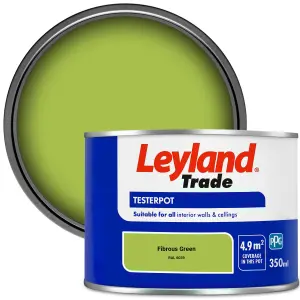 Leyland Trade Vinyl Matt Walls & Ceilings Emulsion Paint Fibrous Green (RAL 6039) 350ml Tester