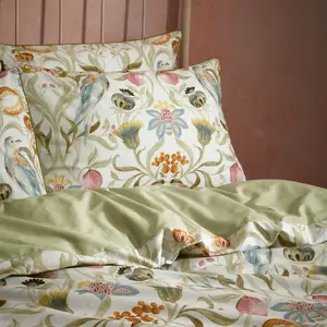 EW by Edinburgh Weavers Songbird Traditional Floral Duvet Cover Set