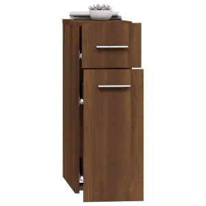 Berkfield Apothecary Cabinet Brown Oak 20x45.5x60 cm Engineered Wood