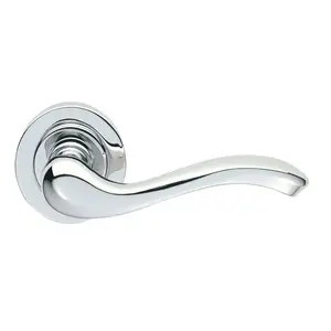 Apollo Latch Door Handle (Set of 2) Polished Chrome