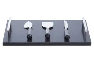 Maison by Premier Marina Black And Silver Finish Cheese cutter Set