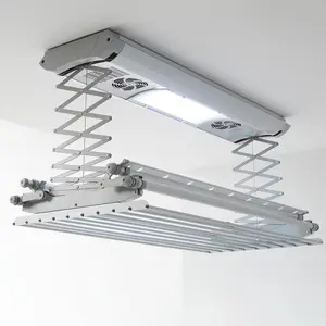 Steel Foldable Wall-Mounted Drying Rack 130cm H x 38cm W x 17cm D