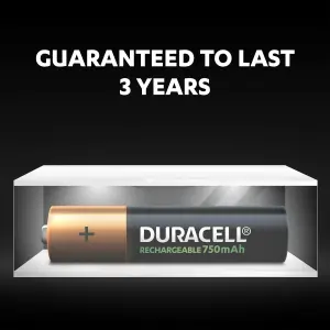 Duracell Rechargeable AAA Battery, Pack of 4