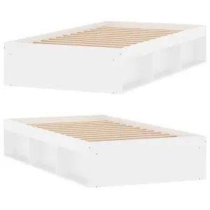 Berkfield Bed Frame White 100x200 cm