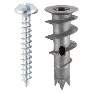 Timco - Metal Speed Plugs & Screws - Zinc (Size 31.5mm - 5 Pieces)