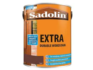 Sadolin 5028536 Extra Durable Woodstain Teak 5 litre SAD5028536