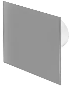 Awenta 125mm  Humidity Sensor Extractor Fan Matte Grey Glass  Front Panel TRAX Wall Ceiling Ventilation