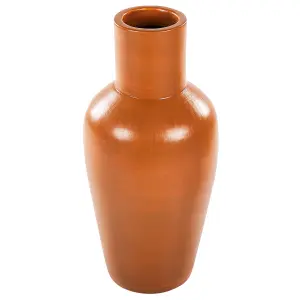 Decorative Vase KARFI Ceramic Orange