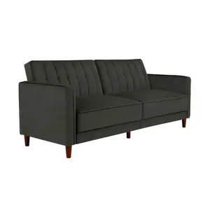 Bosco 3 Seater Velvet Reclining Sleeper Gray Velvet