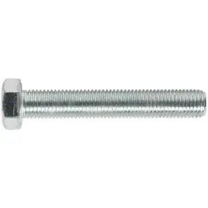 High-Quality M16 x 100mm Zinc Plated Setscrew - 5 Pack, Grade 8.8 Fully Threaded DIN 933