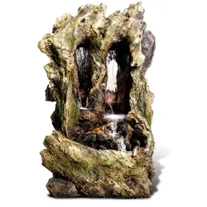 Primrose Colorado Falls Cascading Water Feature with Lights H98cm