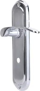 Sandleford Hainton Bathroom Door Handle Lever Set - Dual Tone Polished & Brushed Chrome