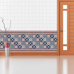 Walplus Talavera Tile Stickers Room Décor PVC