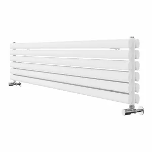 Right Radiators 1800x354 mm Horizontal Vertical Oval Column Radiator Double Panel Rads White