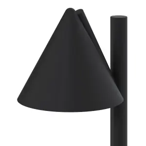 GoodHome Black Mains-powered 1 lamp Integrated LED Outdoor Post light (H)700mm