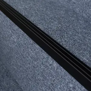 Self-adhesive anodised aluminium anti non slip stair edge nosing trim 900mm x 25mm x 20mm A36 black