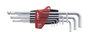 Wiha L Key Allen Key Hex Ball End 9pc Set 1.5mm to 10mm Prostar Holder 07185