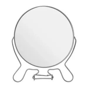 Essentials by Premier Mison Silver Effect 2 Sided Large Shaving Mirror