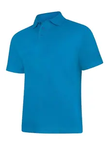 Uneek - Unisex Ultra Cotton Poloshirt - Reactive Dyed - Sapphire - Size XS