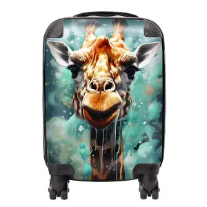 Splashart Giraffe Face Suitcase - Mini Cabin