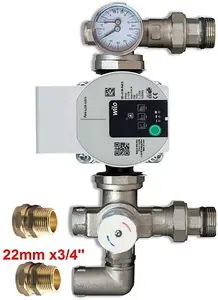 Warmer System Mixer Blending Valve Pump Set Including Wilo Para 25-130