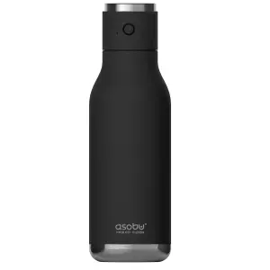 Wireless Stainless Steel Double Walled Speaker Bottle Black 500ml