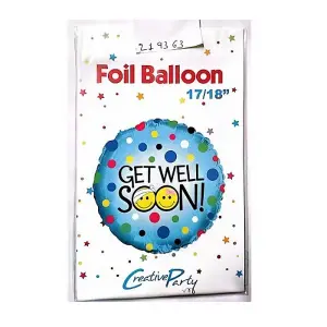 Creative Party Get Well Soon Foil Balloon Blue/Multicoloured (One Size)