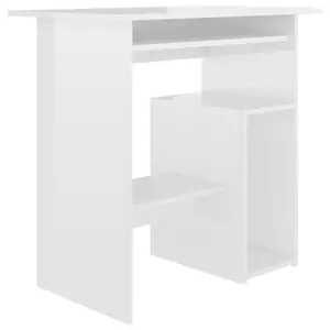 Desk Engineered Wood High Gloss White / Writing Desk